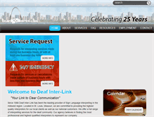 Tablet Screenshot of deafinterlink.com